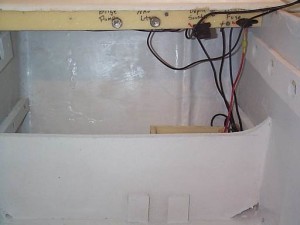 Electrical locker with controls installed