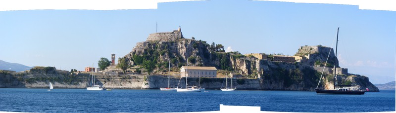 Old Fortress in Corfu from the water approaching from the south_thumb