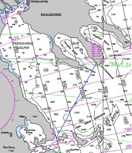 52 miles in a straight line We even missed a freighter