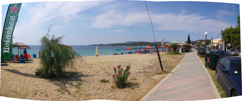 The beachy part of Toronis